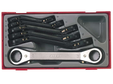 TTRORS Metric Ratchet Ring Spanner Set, 6 Piece                                 