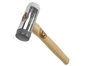 712R Soft & Hard Face Thorex Nylon Hammer - Wood Handle 38mm 650g               