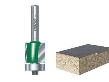 C115 x 1/4 TCT 90° Bearing Guided Trimmer Cutter 9.5 x 12.7mm                   
