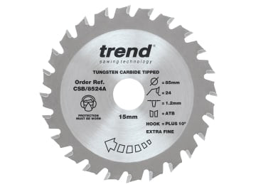CraftPro Mini Saw Blade 85 x 15mm x 24T                                         