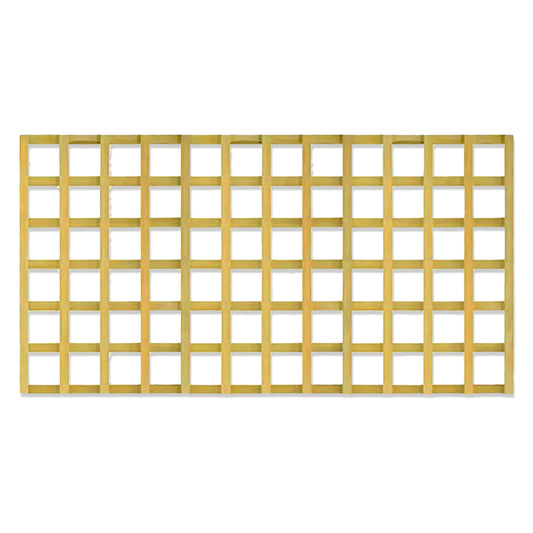A trellis fence panel made in store at Morgans