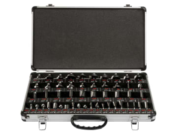 1/4in TCT Router Bit Starter Set, 50 Piece                                      