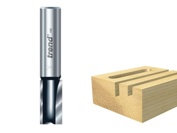 TR12 x 1/4 TCT Two Flute Cutter Long Shank 12 x 19mm                            