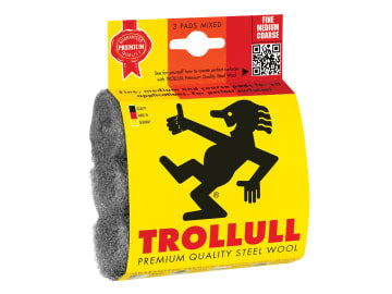Steel Wool Pads, Assorted Grades (Pack 3)                                       
