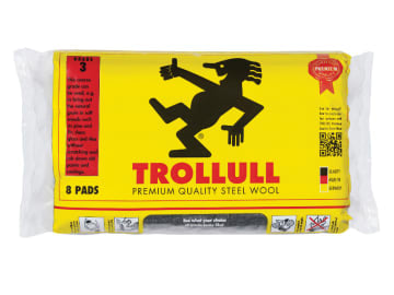 Extra Large Steel Wool Pads Grade 3 165g (Pack 8)                               