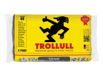 Extra Large Steel Wool Pads Grade 00 165g (Pack 8)                              
