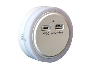 Night Light and USB Charger                                                     