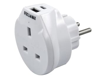 Travel Socket with USB Charger                                                  