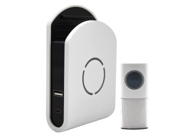 Plug-in Door Chime with USB Charger                                             