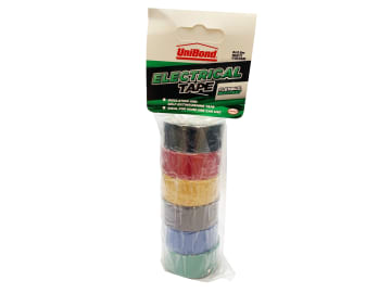 Electrical Tape (6 Colour Pack) 19mm x 3.5m                                     
