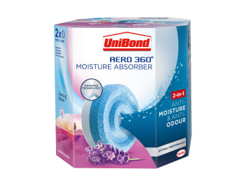 AERO 360º Moisture Absorber Lavender Garden Refills (Pack 2)                    