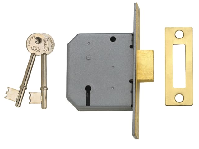 2177 3 Lever Mortice Deadlock Satin Chrome 77.5mm 3in Visi - [product-vendor]