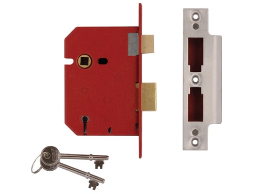 2201 5 Lever Mortice Sashlock Satin Chrome 77.5mm 3in Visi - [product-vendor]