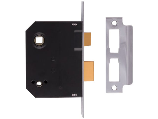 2294 Mortice Bathroom Lock Polished Brass 76mm 3in Visi - [product-vendor]