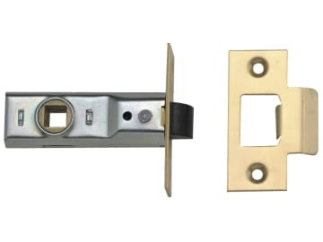 Tubular Mortice Latch 2648 Polished Brass 64mm 2.5in Box                        