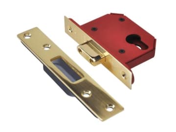 StrongBOLT 21EU EUS-PB-2.5 Euro Deadlock Plated Brass 68mm 2.5in                