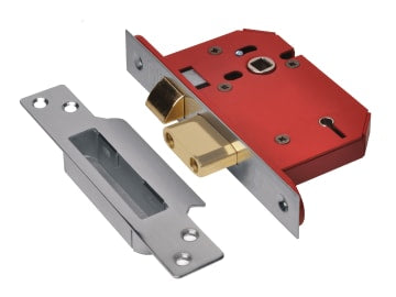 StrongBOLT 2205S 5 Lever Mortice Sashlock Stainless Steel 68mm 2.5in Visi       