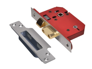StrongBOLT 22WCS Mortice Bathroom Lock Stainless Steel 68mm 2.5in Visi          