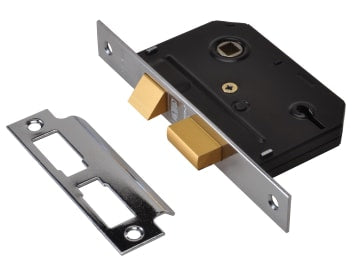 ES-SL Essentials 3 Lever Mortice Sashlock Chrome 65mm 2.5in Visi                