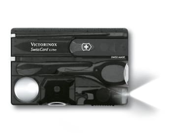 SwissCard Lite Translucent Black Blister Pack                                   