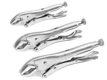 Curved Jaw Locking Pliers Set of 3 (5CR/7CR/10CR)                               