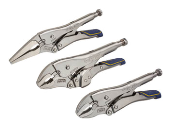 Fast Release™ Locking Pliers Set of 3 7R  9LN & 10WR                            