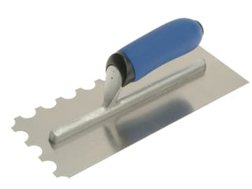 Professional Stainless Steel Adhesive Trowel Round Notches 20mm                 