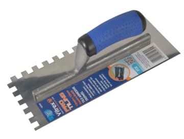 Professional Stainless Steel Adhesive Trowel Square Notches 10mm                
