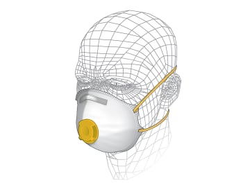 Premium Valved Power Tool & MDF Respirator P2                                   