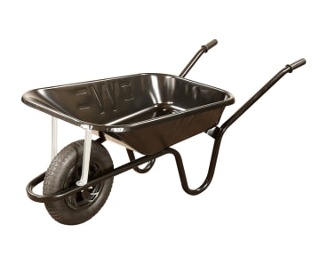 85L Black Contractor Wheelbarrow - Pneumatic                                    