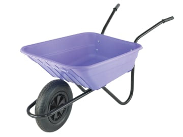 90L Lilac Polypropylene Wheelbarrows                                            