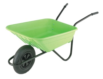 90L Lime Polypropylene Wheelbarrows                                             