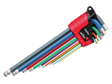 ErgoStar MagicRing® Colour Hex Ball End L-key Set, 9 Piece                      