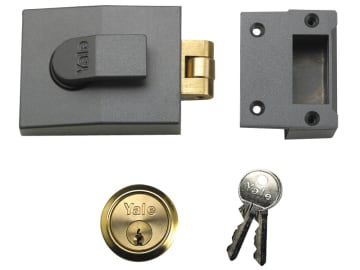 81 Rollerbolt Nightlatch 60mm Backset DMG Finish Box                            