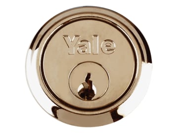 B1109 Replacement Rim Cylinder & 2 Keys Polished Brass Finish Box               
