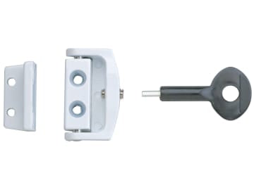 P113 Toggle Window Lock White (Pack 2)                                          