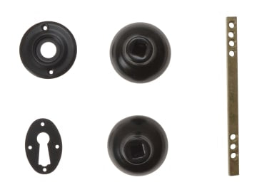 P405 Rim Knob Black Finish                                                      