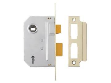 PM320 3 Lever Mortice Sashlock Polished Brass 65mm 2.5in                        