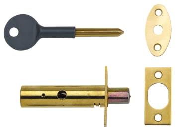 PM444 Door Security Bolt Brass Finish Visi of 1                                 