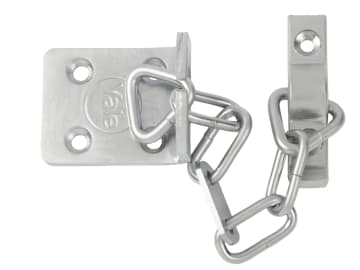 WS6 Security Door Chain - Satin Chrome Finish                                   
