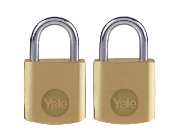 Brass Padlock 20mm (2 Pack)                                                     