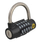 Yale combination lock on a white background