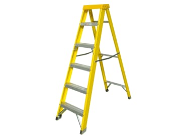 Fibreglass Swingback Steps Open, 1.60m Closed 1.78m 6 Rungs                     