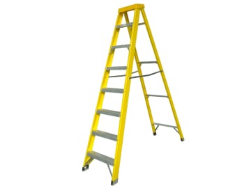 Fibreglass Swingback Steps Open, 2.15m Closed 2.38m 8 Rungs                     