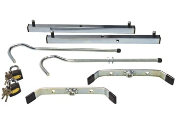 Roof Rack Clamps C/W 2 Padlocks - 1 Pair                                        