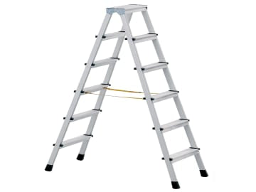 Anodised Double-Sided Steps, Open 0.71m 2 x 3 Rungs                             