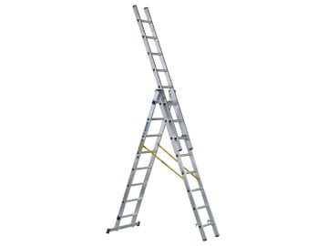 D-Rung Combination Ladder 3-Part 3 x 8 Rungs                                    