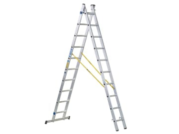 D-Rung Combination Ladder 2-Part 2 x 10 Rungs                                   