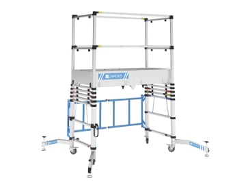 TT002 Teletower Aluminium Telescopic Scaffold Tower with Toeboards              