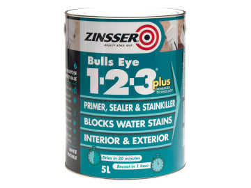 Bulls Eye® 1-2-3 Plus Primer, Sealer & Stain Killer White  2.5 litre            